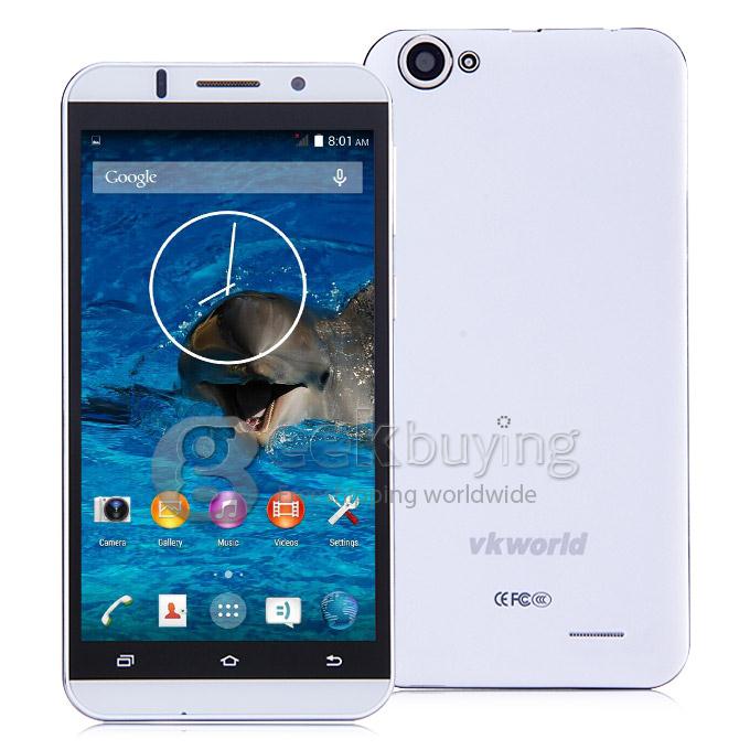 [Spain Stock] VKWORLD VK700 5.5inch IPS HD MTK6582 Quad Core 1.3GHz Android 4.4 Smartphone 1GB RAM 8GB ROM 3G GPS Miracast - White