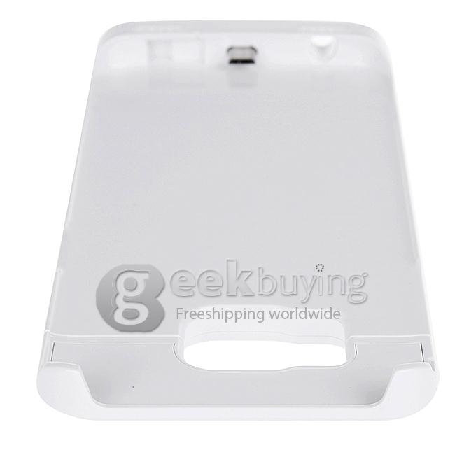 4200mah External Back Power Bank Rechargeable Battery Cover Case For Samsung S6 Edge - White