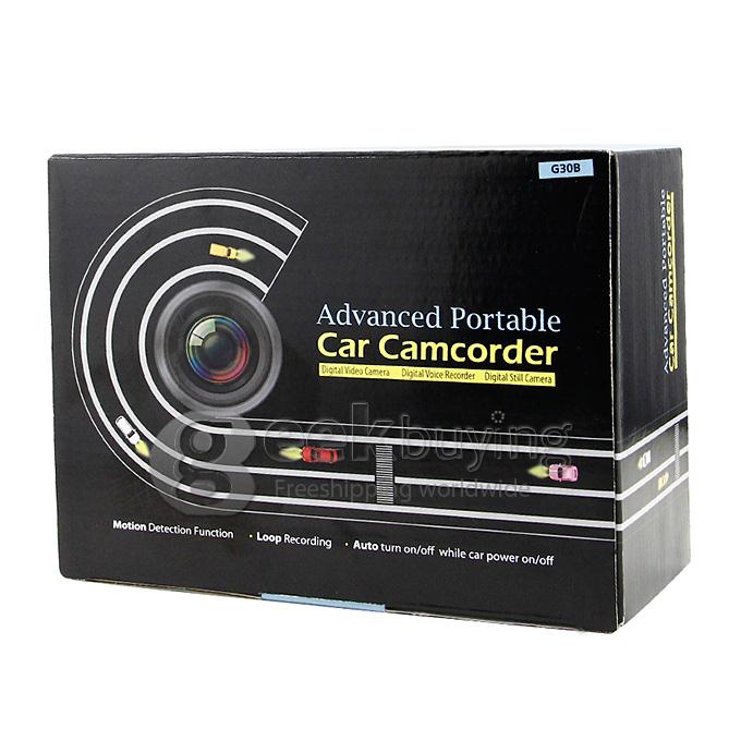 Blackview G30B 2.7 inch 1080P FHD Car DVR Dashcam Video Recorder 140 Degree Wide Angle Lens with Rear View Camera - Black