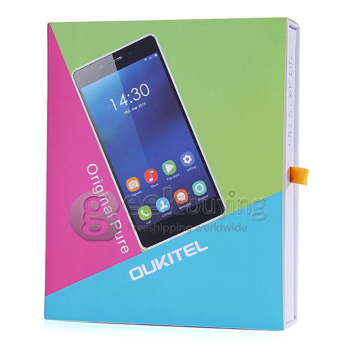 OUKITEL Original Pure 5.0Inch Android 5.0 MTK6582 Quad Core 1.3GHz SmartPhone 1GB+8GB 8.0MP 3G/GPS IPS QHD Screen - Blue