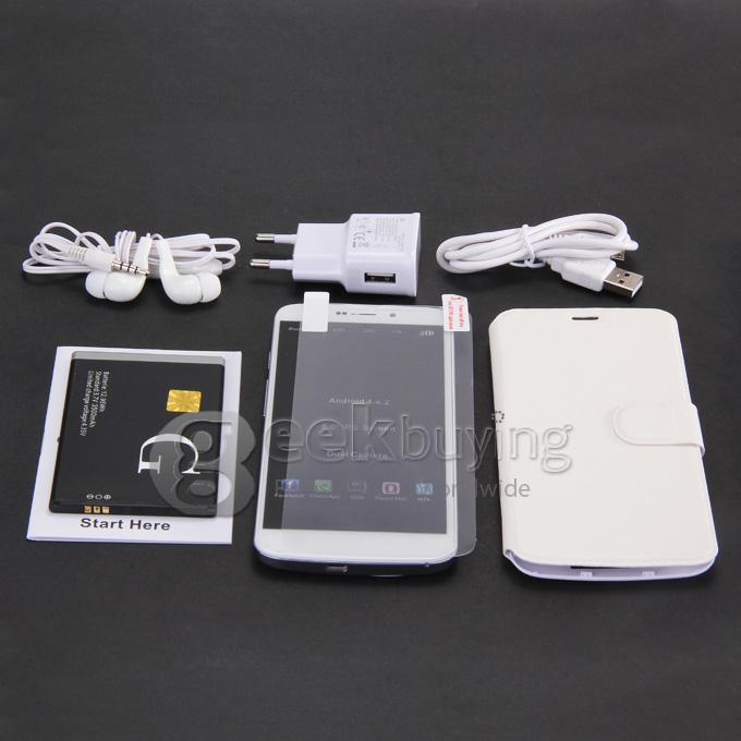 GOWIN A70 5.0 Inch QHD Pixels MTK6572 Dual Core 1.3GHz Smartphone Android 4.4 OS 8.0MP 3G GPS - White