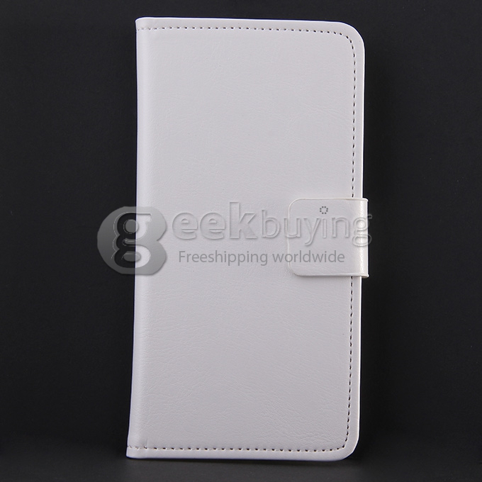 Protective PU Leather Case Hard Case Cover with for ZTE Blade S6 Q7 5.5inch - White