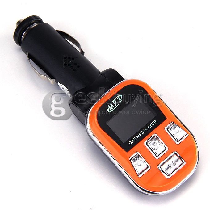Car MP3 12V/24V Wireless Remote Control USB/TF Player with FM Modulator (Orange)