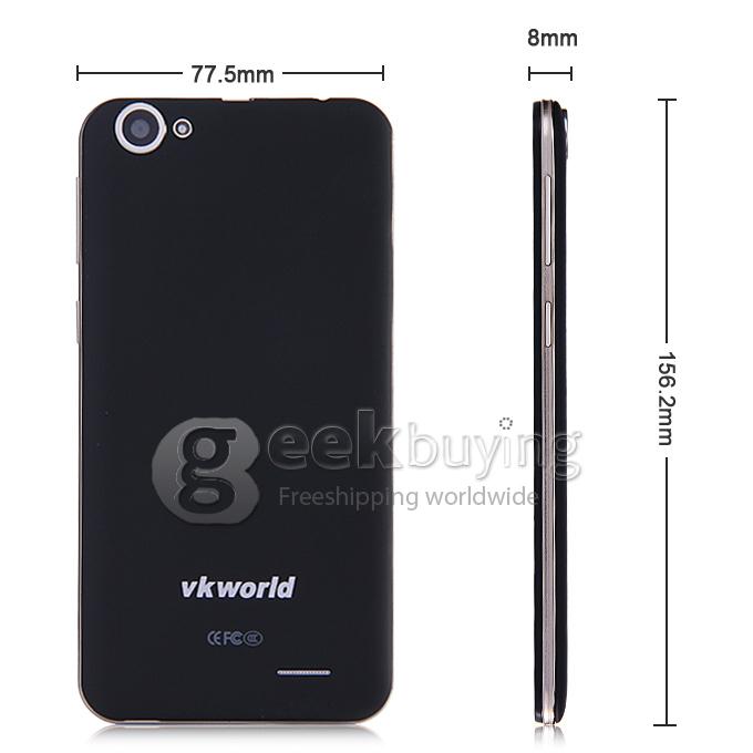VKWORLD VK700 5.5inch IPS HD MTK6582 Quad Core 1.3GHz Android 4.4 Smartphone 1GB RAM 8GB ROM 3G GPS Miracast - Black