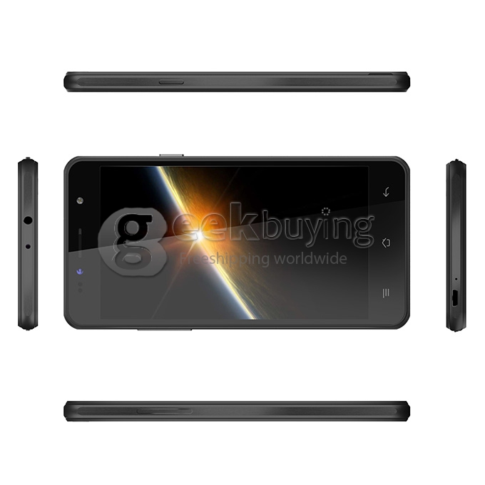 SISWOO C50 5.0inch 4G FDD-LTE Android 5.0 Smartphone MTK6735 Quad Core 1GB RAM 8GB ROM 8.0MP IPS HD - Black