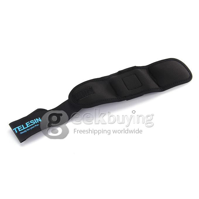 [HK Stock] Telesin Yi-WFS Arm Band Wrist Strap with Steerable Holder Accessories for Xiaoyi Yi Xiaoyi Sport Camera - Black