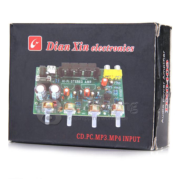 DX0409 Stereo Audio Amplifier Board HIFI Amplifier 2.0 Channel