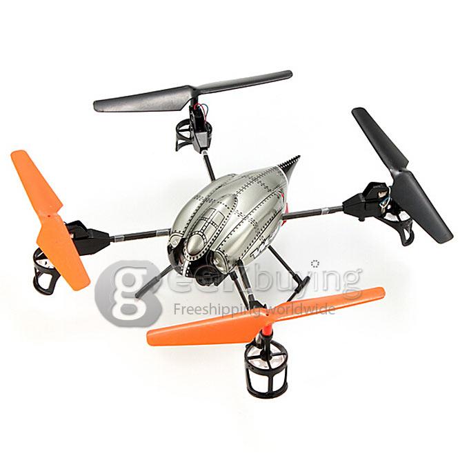 Wltoys V222 2.4G 6-Axis RC Quadcopter With 0.3MP Camera LED Light RTF 550mAh Battery - Right Hand Throttle
