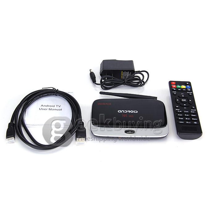 CS918G Plus Amlogic S805 Quad Core Android4.4 TV Box 1G 8G LAN WIFI 802.11b/g/n BT4.0 HDMI Miracast/DLNA 1080P - Black