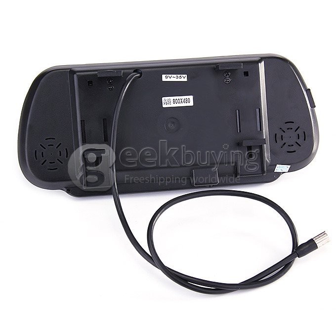 Hot Sale Weatherproof  Voice Warning Car Reversing Set w/4 Parking Sensors&Rearview Camera &7 inch TFT LCD Screen Rearview Mirror
