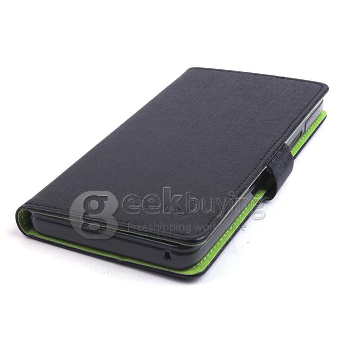 Protective PU Leather Case Hard Case Cover with for Lenovo Lemo K3 Note - Black
