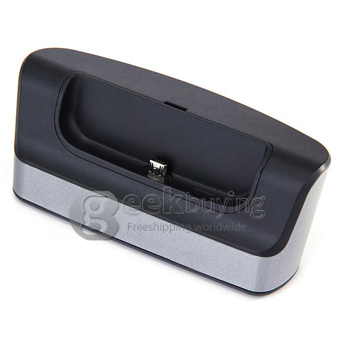 Desktop Charging Cradle USB Data Sync Dock Station for Samsung Galaxy S6 Edge /Galaxy S6 - Black