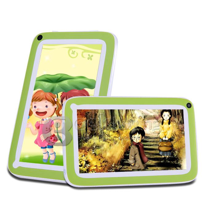 R70FC 7 Inch Android 4.4 Children Tablet PC Rockchip RK2926 Cortex-A9 1.0GHz 512MB/4GB Dual Cameras BT OTG - Green