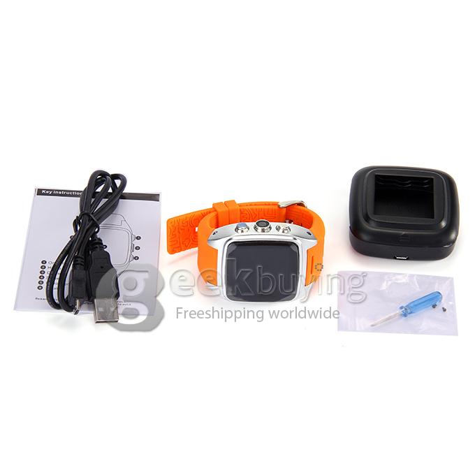 iMacwear SPARTA M7 1.54 Inch Touch Screen 3G Smart Watch Phone IP67 Waterproof Rating Android 4.4 Dual Core CPU - Orange