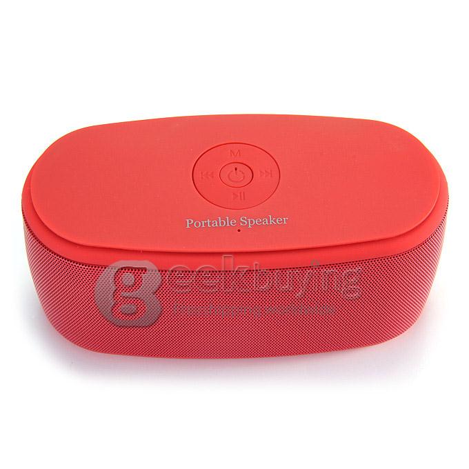 New YPS-B30 HIFI BT2.0+EDR Speaker MP3 Wireless USB Amplifier Stereo Sound Box With MIC Support TF Card - Red