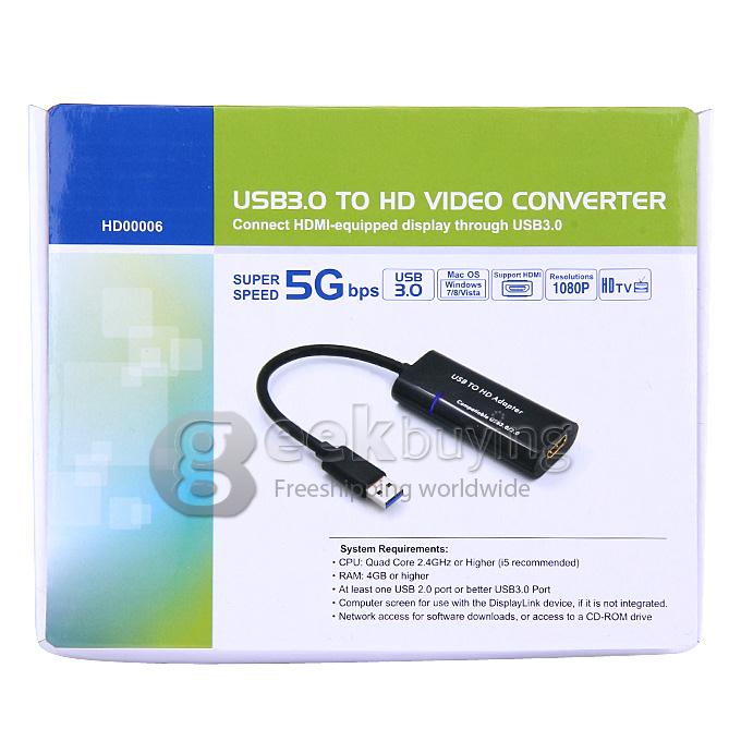HD0006 USB 3.0 to HDMI Adapter