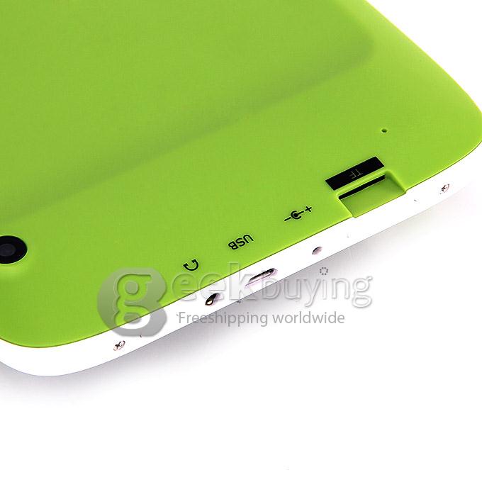 R70FC 7 Inch Android 4.4 Children Tablet PC Rockchip RK2926 Cortex-A9 1.0GHz 512MB/4GB Dual Cameras BT OTG - Green