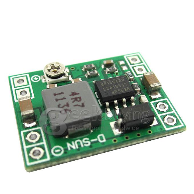 Mini MP1584 DC-DC Adjustable Buck module 3A 4.5~28V Input 0.8~20V ...