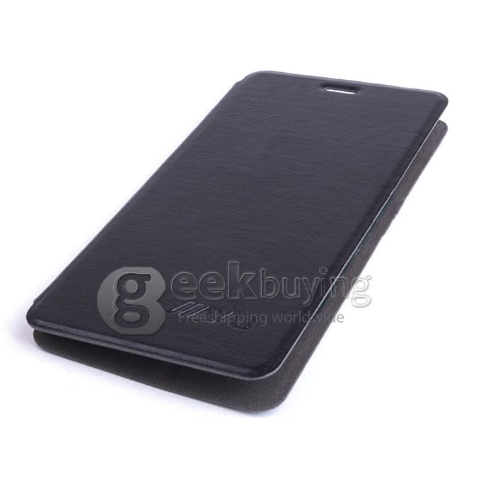 Brand New Protective PU Leather Hard Case Cover Shell for JIAYU S3 - Black