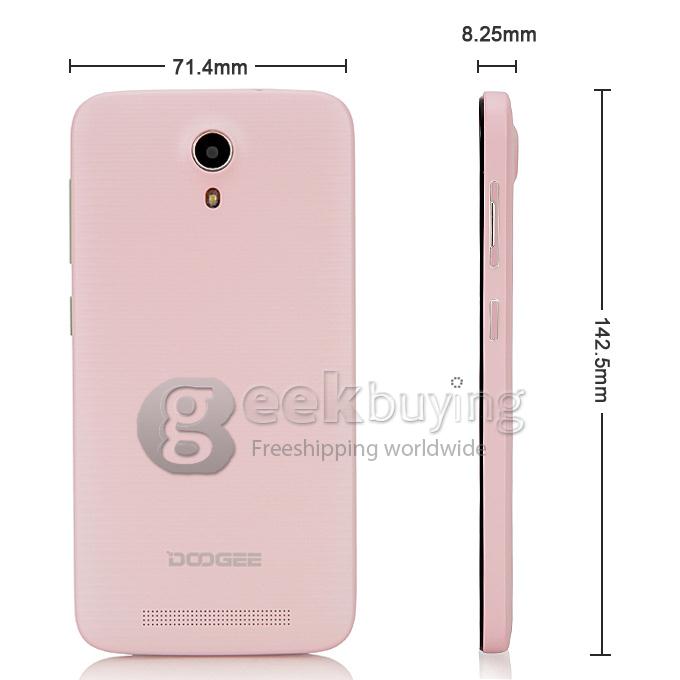 Doogee Valencia 2 Y100 5.0inch Android 4.4 1GB 8GB MTK6592 Octa Core 1.7GHz Smartphone 13.0MP 3G GPS OTG Hotknot- Pink