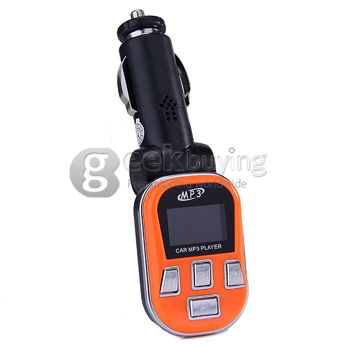 Car MP3 12V/24V Wireless Remote Control USB/TF Player with FM Modulator (Orange)