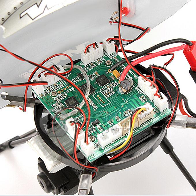 Wltoys V222 2.4G 6-Axis RC Quadcopter With 0.3MP Camera LED Light RTF 550mAh Battery - Right Hand Throttle