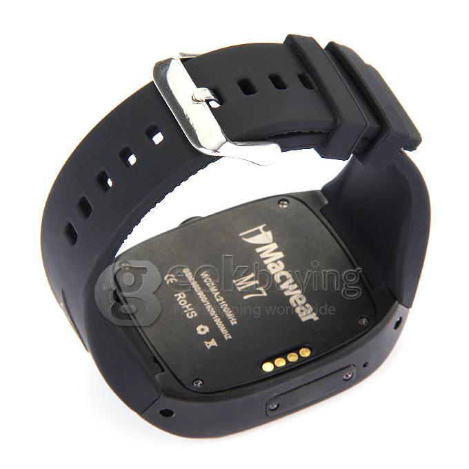 iMacwear SPARTA M7 1.54 Inch Touch Screen 3G Smart Watch Phone IP67 Waterproof Rating Android 4.4 Dual Core CPU - Black