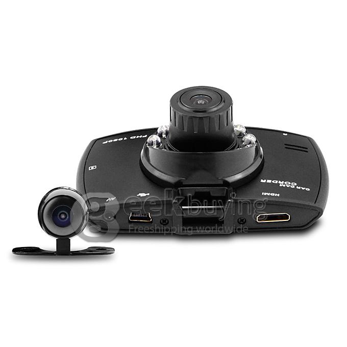 Blackview G30B 2.7 inch 1080P FHD Car DVR Dashcam Video Recorder 140 Degree Wide Angle Lens with Rear View Camera - Black