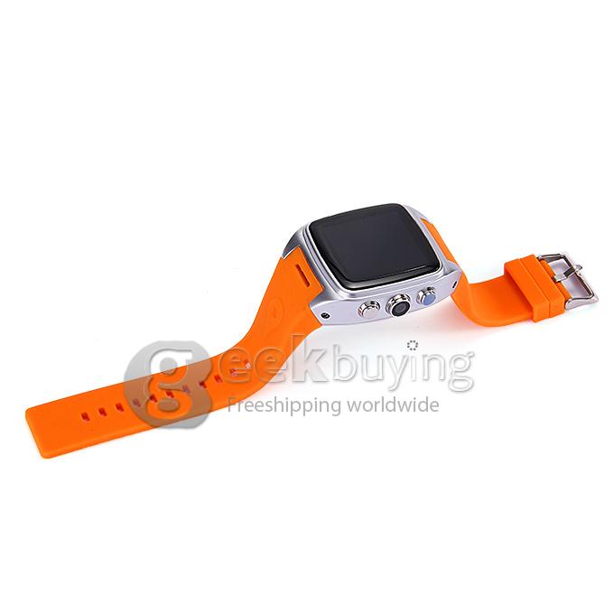 iMacwear SPARTA M7 1.54 Inch Touch Screen 3G Smart Watch Phone IP67 Waterproof Rating Android 4.4 Dual Core CPU - Orange