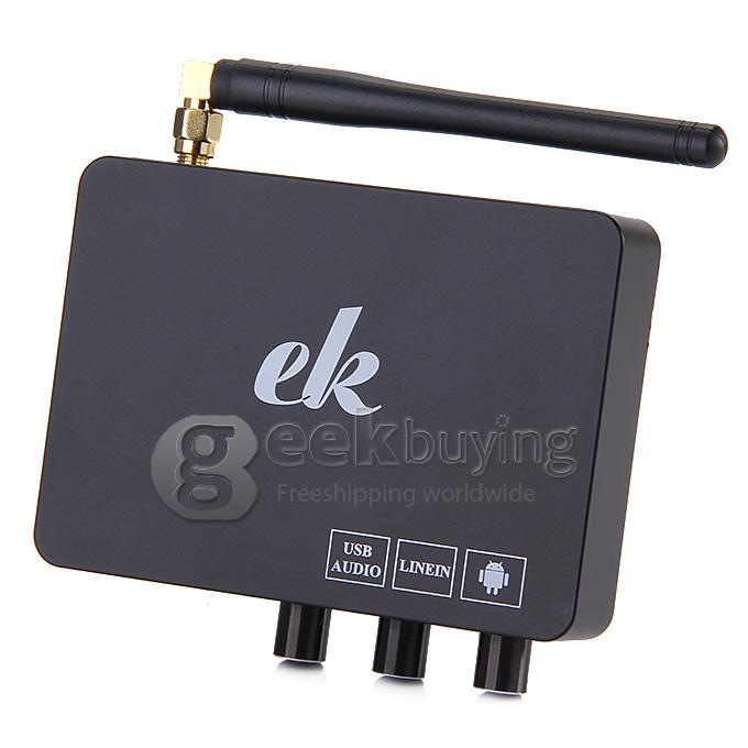 EK K2 USB Wireless Audio FM VHF Multimedia Kara OK Player With Mic 230MHz-270MHz 16DBm For Smartphone IPAD Smart TV TV Box MID