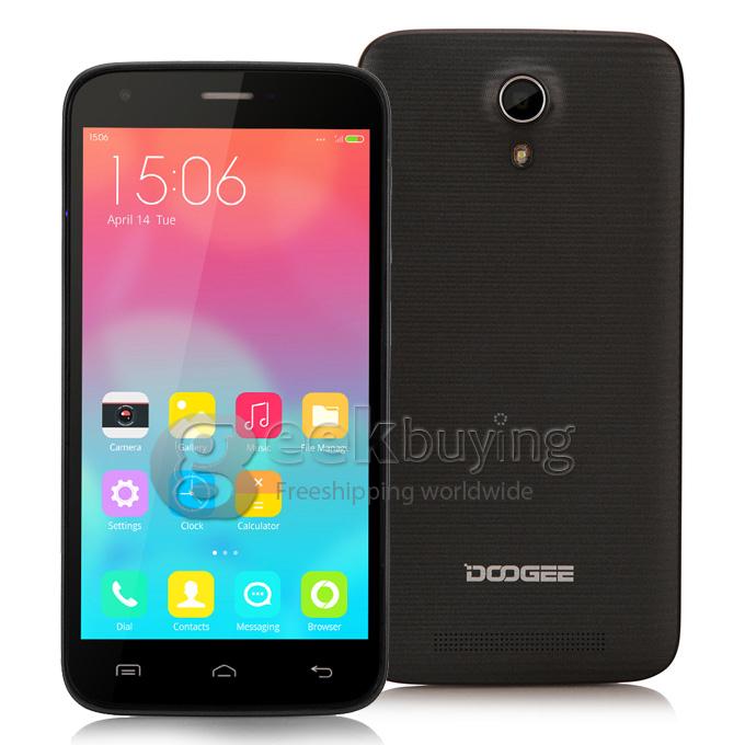 Doogee Valencia 2 Y100 5.0inch Android 4.4 1GB 8GB MTK6592 Octa Core 1.7GHz Smartphone 13.0MP 3G GPS OTG Hotknot- Black