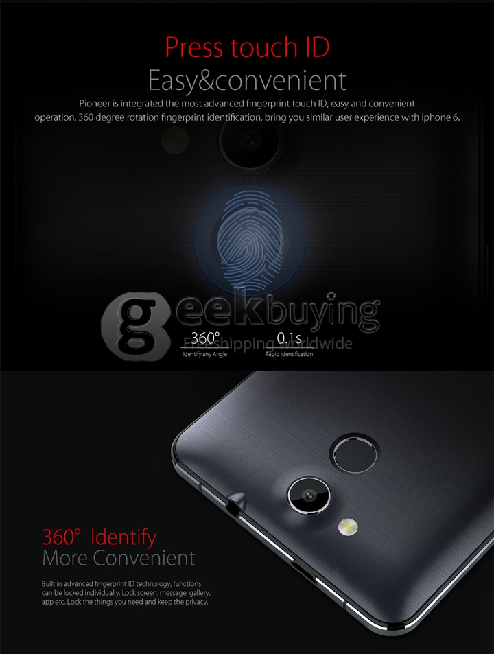 [HK Stock]Elephone P7000 64bit 4G LTE Android 5.0 5.5 inch FHD 3GB RAM MTK6752 Octa Core 1.7GHz Smartphone 13.0MP Dual Camera