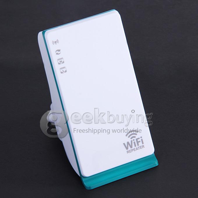 Portable MiNi Wireless-N WiFi Repeater Router Support AP Repeater Client Bridge IEEE Networking EU Plug - White