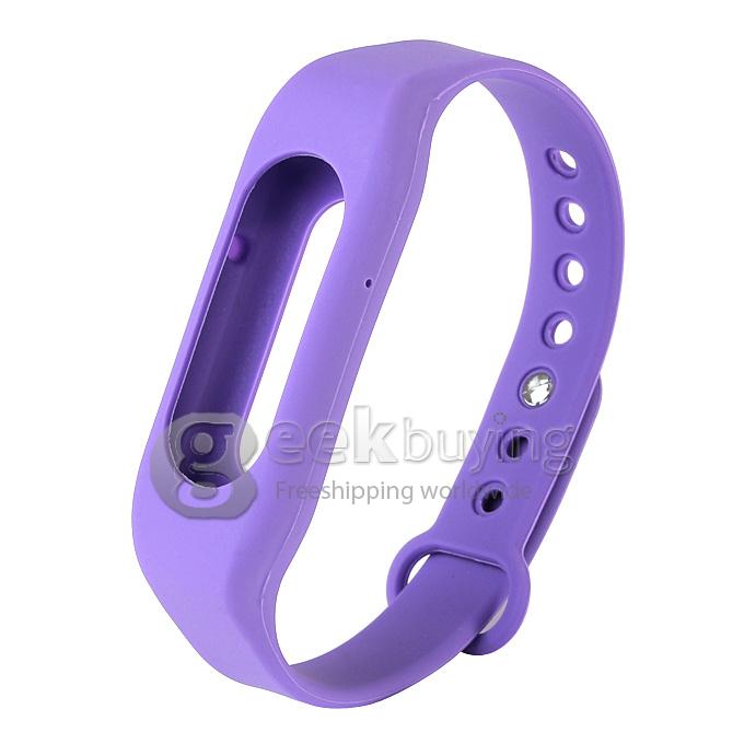 WR-06 Wearable Wristband Bracelet 4GB 70H Digital Voice Recorder Wrist Band WAV Recording Format - Purple
