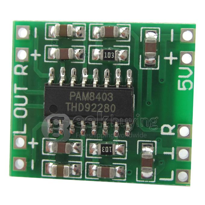 PAM8403 DC 5V Class D Mini Digital Amplifier Board Module For DIY Project