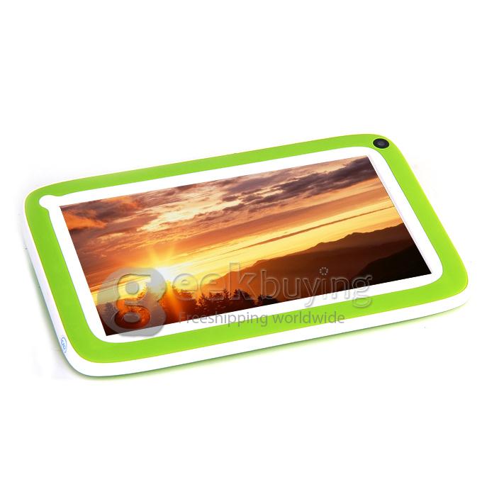 R70FC 7 Inch Android 4.4 Children Tablet PC Rockchip RK2926 Cortex-A9 1.0GHz 512MB/4GB Dual Cameras BT OTG - Green
