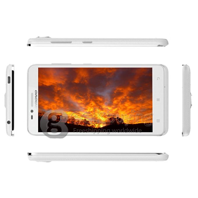[HK Stock] Lenovo A816 5.5inch 64-bit 4G LTE Android 4.4 Smartphone Snapdragon MSM8916 Quad Core 1.2GHz 8.0MP 1GB 8GB - White