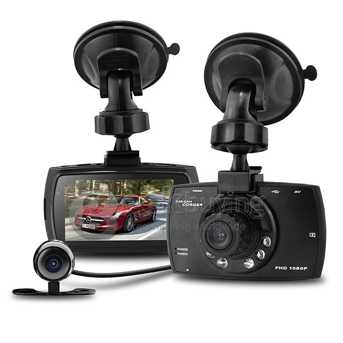 Blackview G30B 2.7 inch 1080P FHD Car DVR Dashcam Video Recorder 140 Degree Wide Angle Lens with Rear View Camera - Black