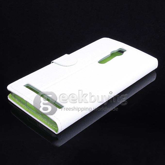Protective PU Leather Case Hard Case Cover with for ASUS Zenfone 2 5.5inch - White