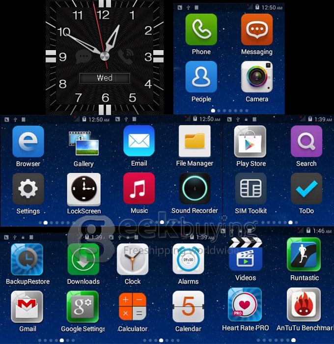 iMacwear SPARTA M7 1.54 Inch Touch Screen 3G Smart Watch Phone IP67 Waterproof Rating Android 4.4 Dual Core CPU - Black