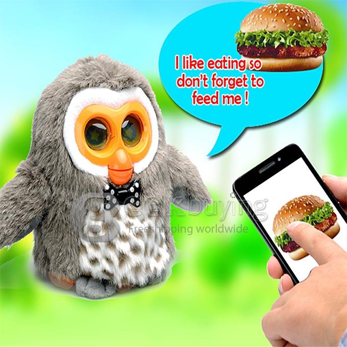 Hibou Owl Smart Interactive Toy Multifunctional Plush Dolls with App Control