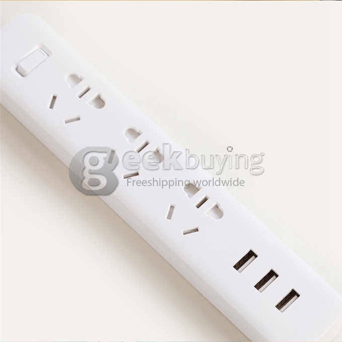 Xiaomi Mi Power Strip Patch Board with 3 USB Ports 2A Fast Charger Mini Socket + US Plug Travel Power Adaptor