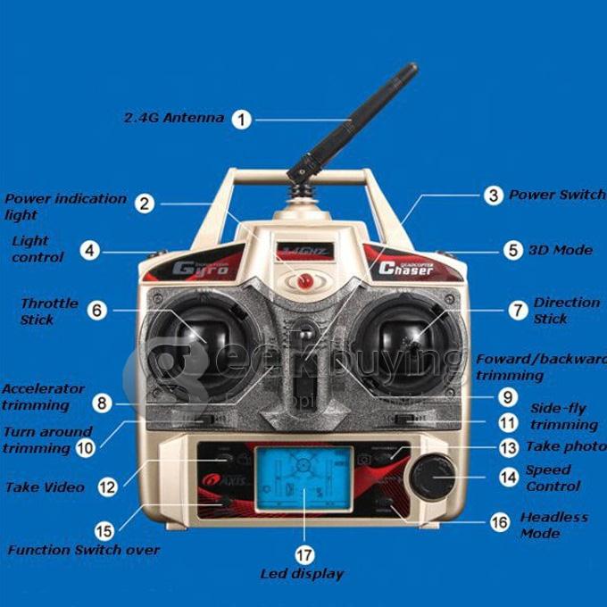 JJRC H12C H12C-25 Transmitter Remote Control RC Quadcopter Spare Parts