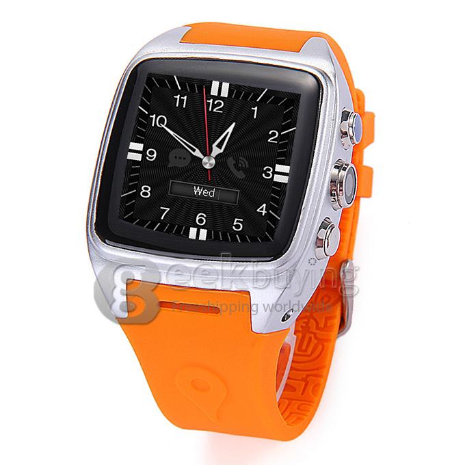 iMacwear SPARTA M7 1.54 Inch Touch Screen 3G Smart Watch Phone IP67 Waterproof Rating Android 4.4 Dual Core CPU - Orange