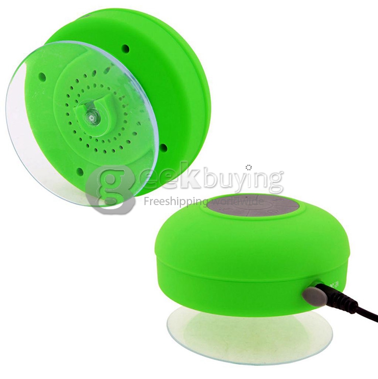 AEN IPX4 Wireless Bluetooth Shower Speaker BT3.0+EDR  2.4GHZ With Built-in Microphone & Suction Cup - Rose