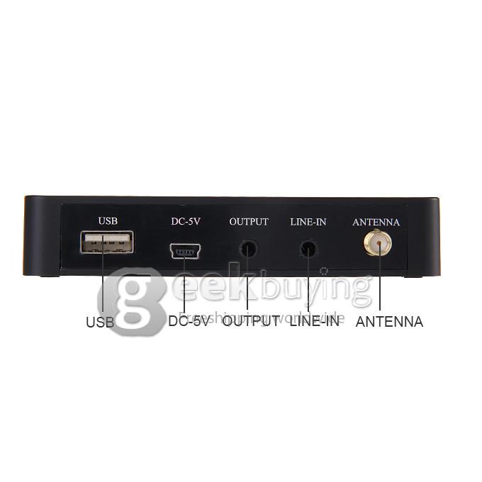 EK K2 USB Wireless Audio FM VHF Multimedia Kara OK Player With Mic 230MHz-270MHz 16DBm For Smartphone IPAD Smart TV TV Box MID