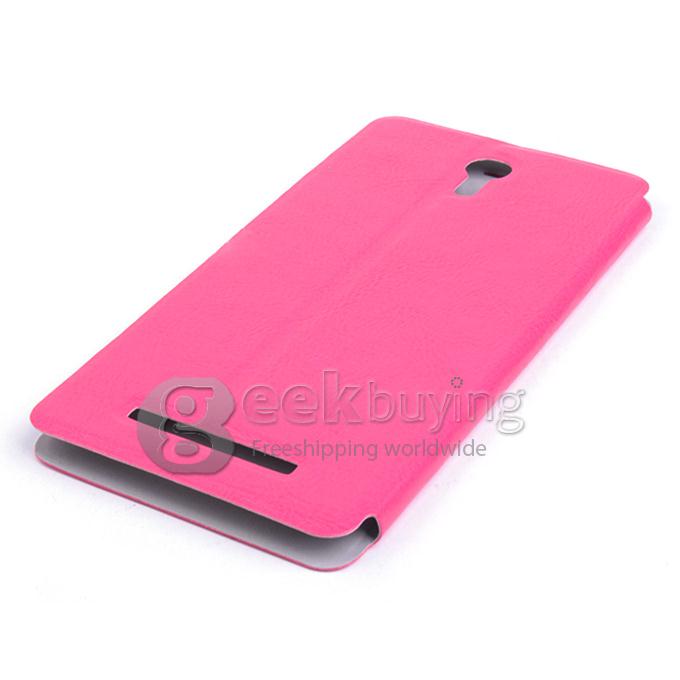 Brand New Protective PU Leather Hard Case Cover Shell for JIAYU S3 - Rose