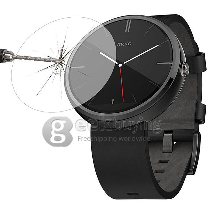 Premium Glass Film 0.2mm Real Tempered Glass Screen Protector for Moto 360 Smart Watch