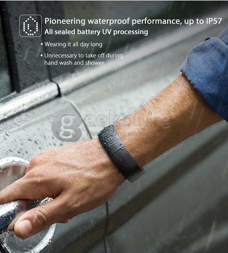 Huawei Honor AF500 IP57 Bluetooth 4.0 Smart Watch Bracelet Sleep Tracking for Android iOS iphone 6 - Black