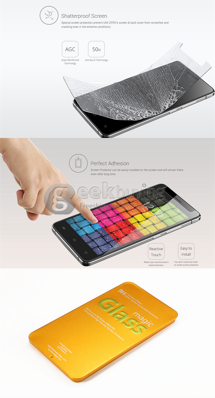 Original Tempered Glass Screen Protector For Umi Hammer